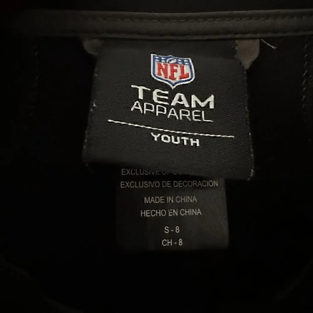 NFL Youth Dark Grey‎ Polyester Fleece Lined NE Patriots Zip Up Jacket Size S - 8